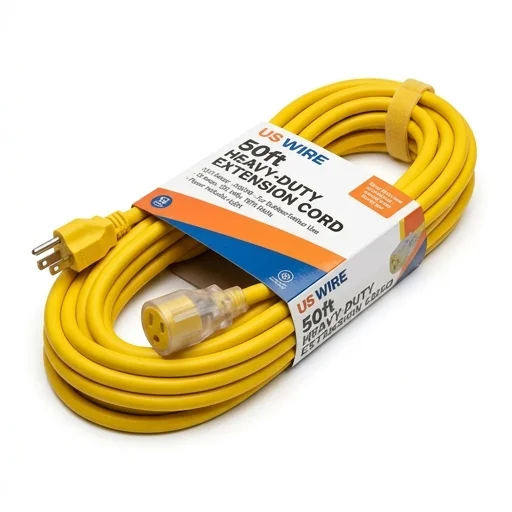 US Wire 50ft Heavy-Duty Extension Cord